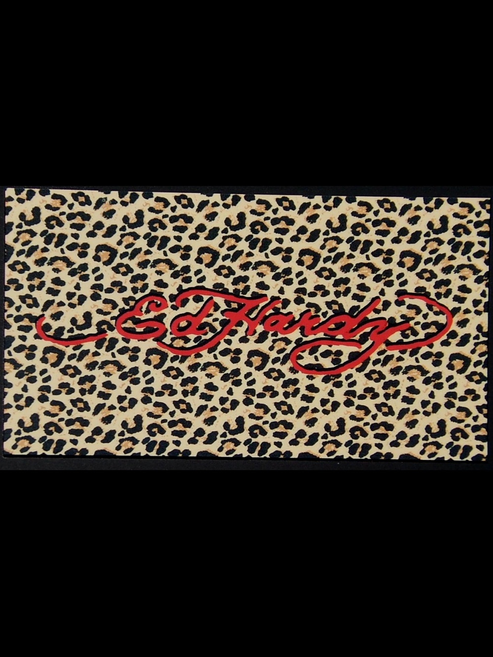 Ed Hardy Snow Leopard Print Faux Fur Throw Blanket Y2k aesthetic